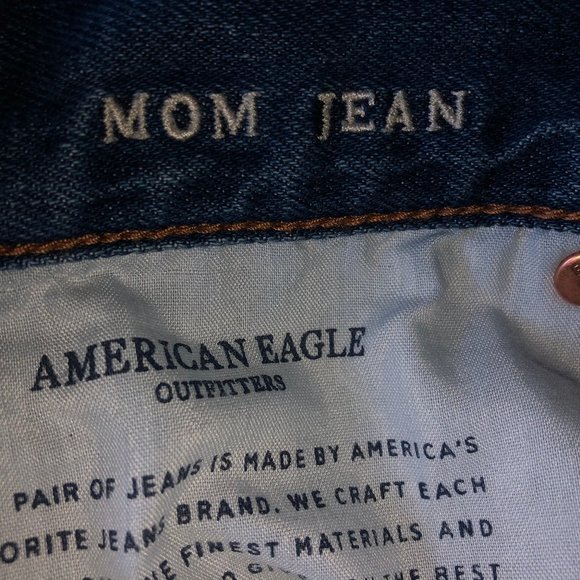 American Eagle high rise Mom jeans sz 8 Reg NWOT - Picture 5 of 9